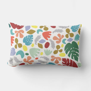 Cojín Lumbar Naranja Verde Rojo de moda urbana única