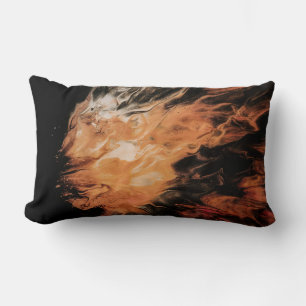 Cojín Lumbar Naranja y humo blanco