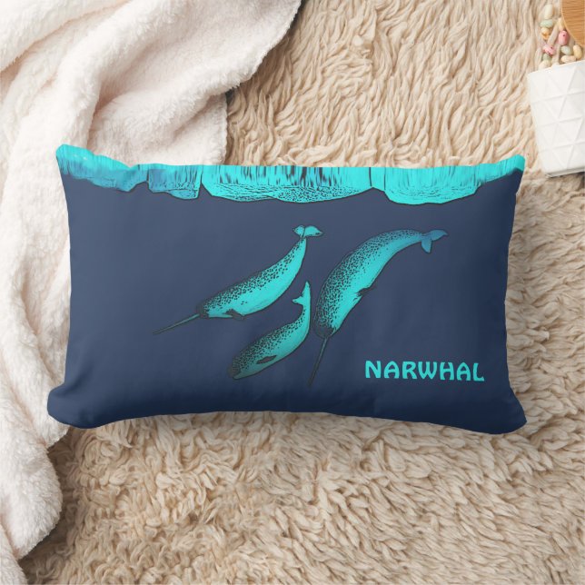 Cojín Lumbar Narwhal Bajo El Hielo (Manta)