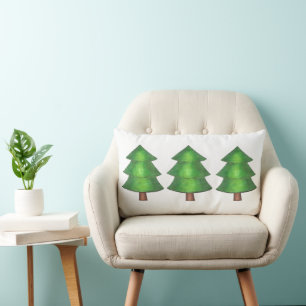 Cojín Lumbar Naturaleza de los Pinos Verdes de Camp Outdoor Woo