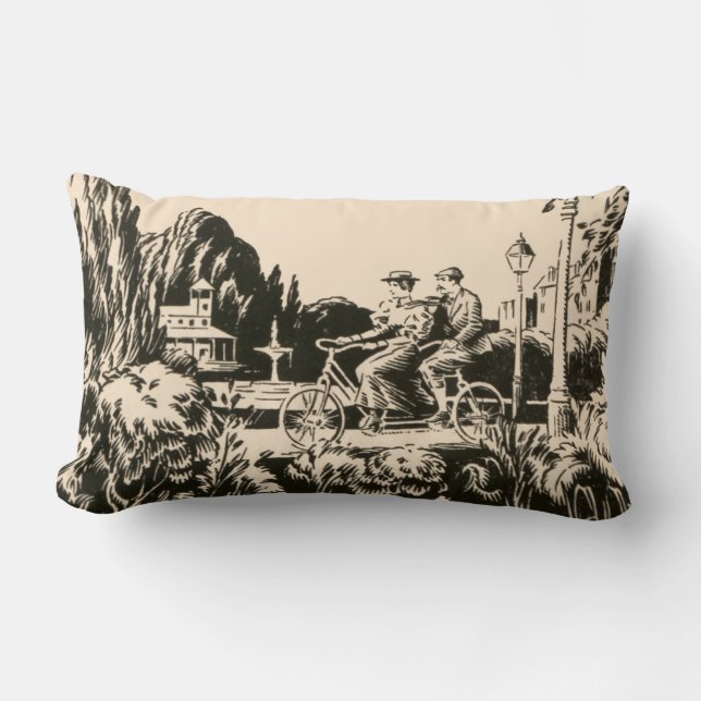 Cojín Lumbar Naturaleza en tándem monótona de la mujer del (Anverso)