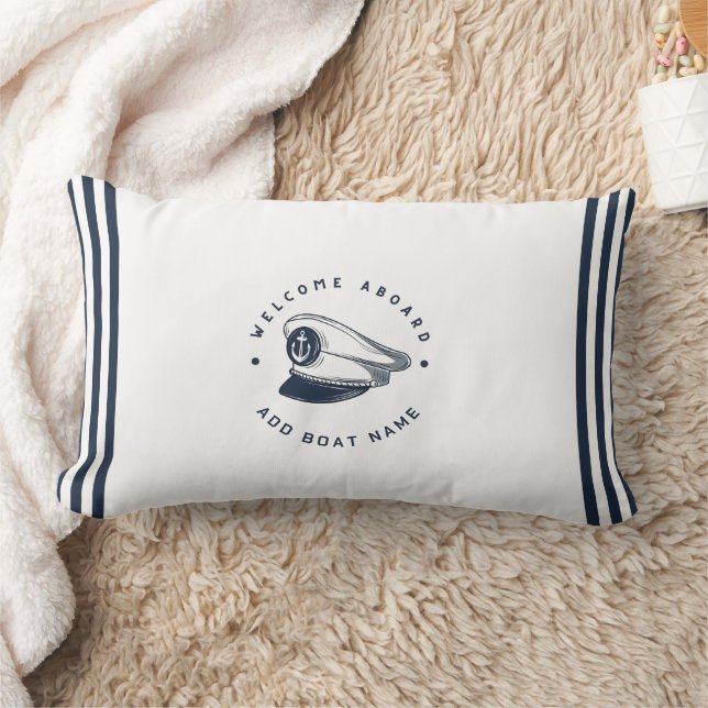 Cojín Lumbar Nautical Anchor club náutico de la Marina Azul (Manta)