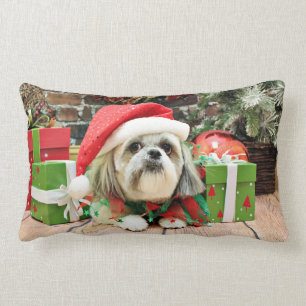 Cojín Lumbar Navidad - Shih Tzu - trasto