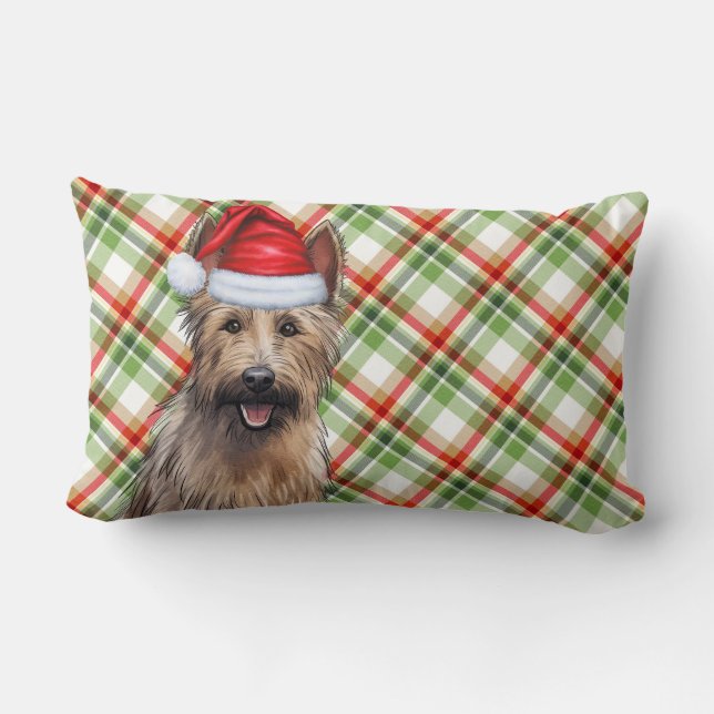 Cojín Lumbar Navidades Berger Picard Perro Holiday Plaid (Reverso )