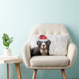 Cojín Lumbar Navidades Bernese Mountain Dog Holiday