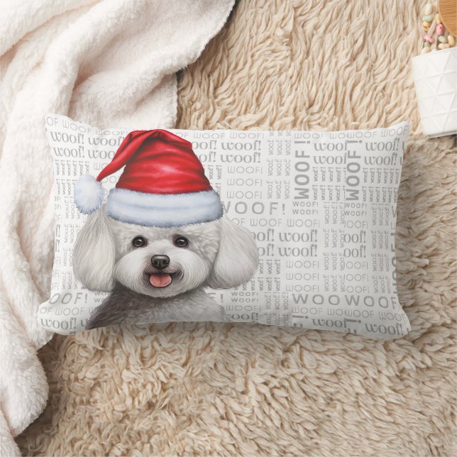 Cojín Lumbar Navidades Bichon Frise Dog Holiday (Manta)
