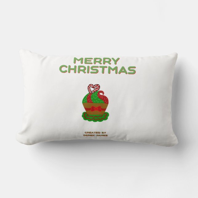 Cojín Lumbar Navidades Cupcake Lumbar Pillow (Anverso)