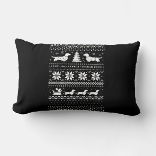 Cojín Lumbar Navidades de Dachshunds
