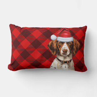 Cojín Lumbar Navidades de Dog Lover - Brittany Spaniel Holiday 