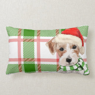 Cojín Lumbar Navidades de Dog Lover Jack Russell Terrier Jugado