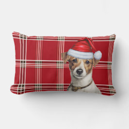 Cojín Lumbar Navidades de Dog Lover Jack Russell y Holiday Plai