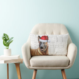 Cojín Lumbar Navidades de Dog Lover Malinois belga