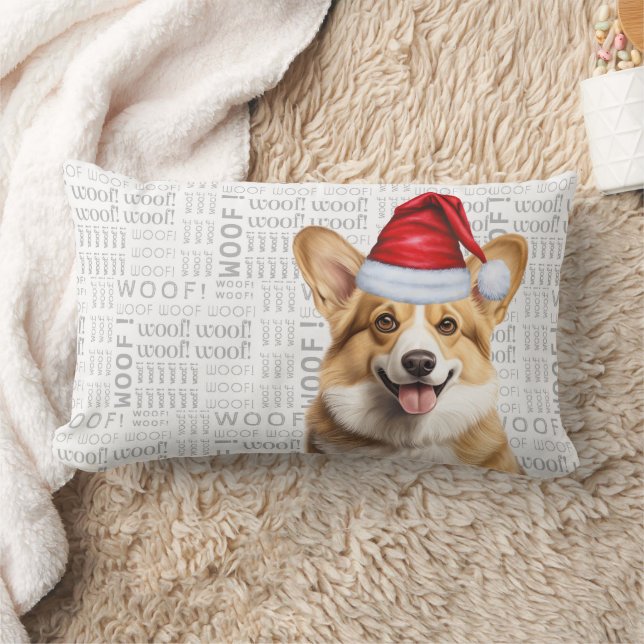 Cojín Lumbar Navidades de Dog Lover Pembroke Welsh Corgi Holida (Manta)