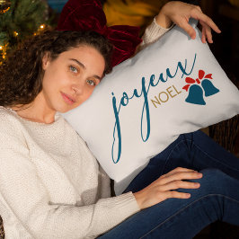 Cojín Lumbar Navidades de Joyeux Noel Viernes Bellezas de guión