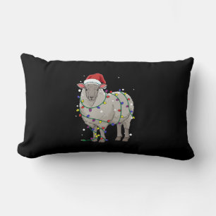 Cojín Lumbar Navidades de ovejas divertidas Regalo de Santa C