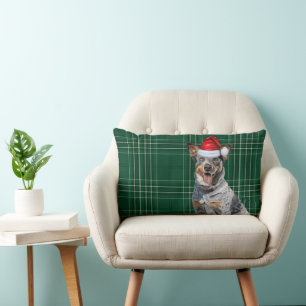 Cojín Lumbar Navidades de Perro Lover Ganado Ganado Ganado Vaca