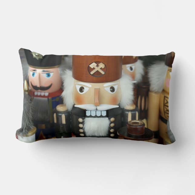 Cojín Lumbar Navidades de petardos navideños diseño navideño (Anverso)