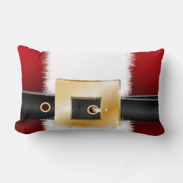 Cojín Lumbar Navidades de Santa Suit decorativos de plástico de (Anverso)