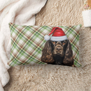 Cojín Lumbar Navidades del hígado Cocker Spaniel Dog Holiday Pl