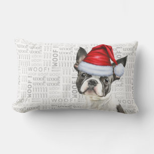 Cojín Lumbar Navidades del Perro Lover adoran feriado terrible