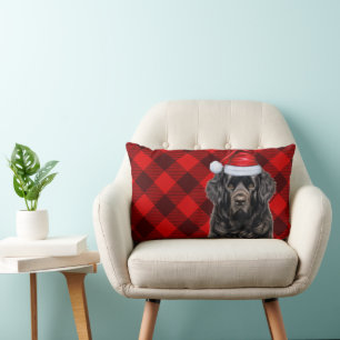 Cojín Lumbar Navidades del Perro Perro en Terranova