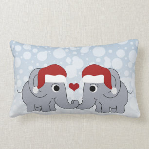 Cojín Lumbar Navidades elefantes