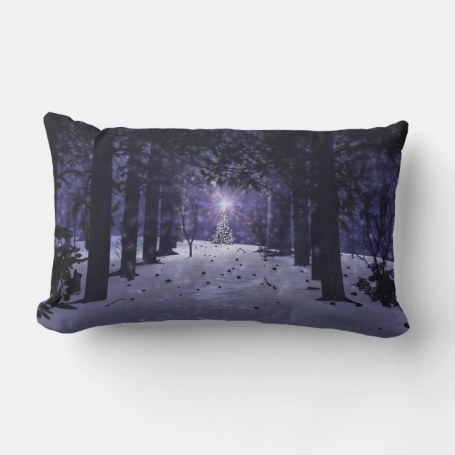 Cojín Lumbar Navidades en el Pillow de los Pinos (Anverso)