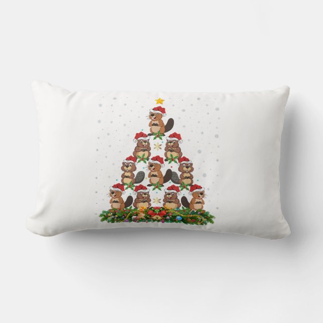 Cojín Lumbar Navidades LGBT: Ahora nuestro arcoiris de ropa gay (Anverso)