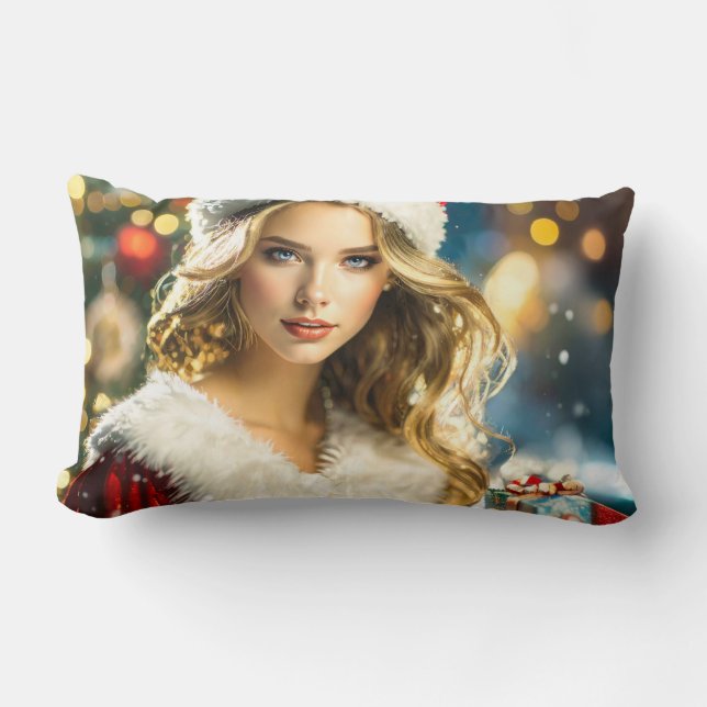 Cojín Lumbar Navidades nostálgicos (Anverso)