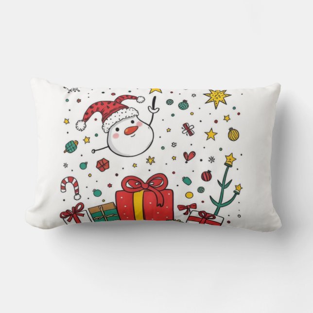Cojín Lumbar navidades personalizados (Anverso)