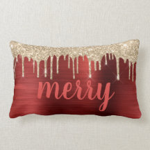 Navidades purpurinas de la tipografía metálica roj