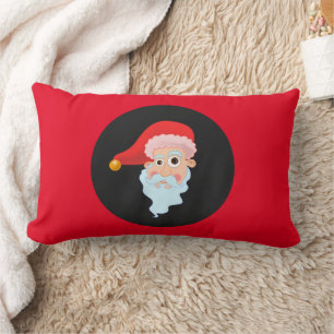 Cojín Lumbar navidades rojos graciosos SANTA LUMBAR Pillow