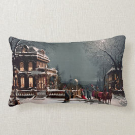 Cojín Lumbar Navidades victorianos Fiesta Lumbar Pillow