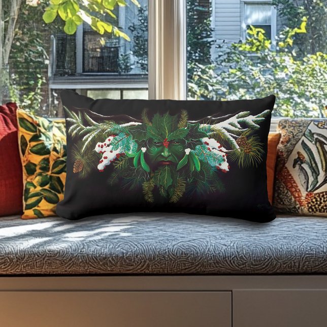 Cojín Lumbar Navidades Winter Green Man (Subido por el creador)