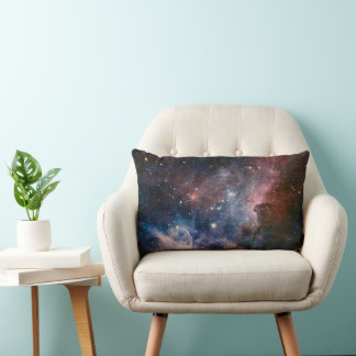 Cojín Lumbar Nebulosa Carina Rojo y Azul Telescopio Hubble