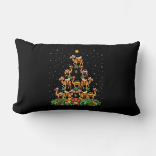 Cojín Lumbar Negro Feliz Navidad Santa Claus afroamericano