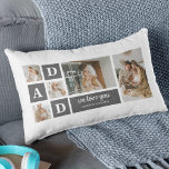 Cojín Lumbar Negro moderno | Fotografía del Collage | El mejor<br><div class="desc">Una foto de collage es una idea de regalo maravillosa para cualquier padre que ame recordar los buenos tiempos con la familia y amigos. Este tipo de foto muestra una colección de fotografías organizadas y exhibidas creativamente juntas, a menudo en un tema o diseño que refleja la personalidad o los...</div>