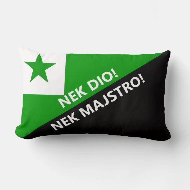 Cojín Lumbar Nek dio nek majstro (Anverso)
