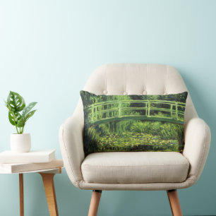 Cojín Lumbar Nenúfares Blancos de Claude Monet, Arte Antiguo