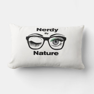 Cojín Lumbar Nerdy by Nature Funny Geek Design with Glasses