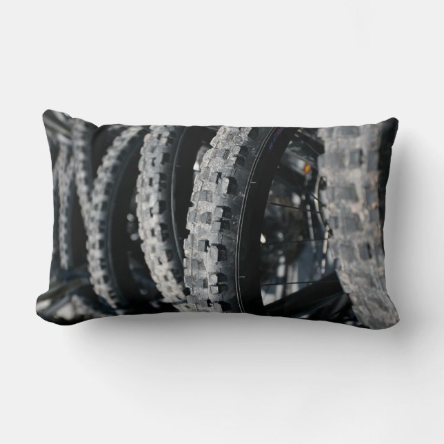 Cojín Lumbar Neumáticos de la bici de montaña (Anverso)
