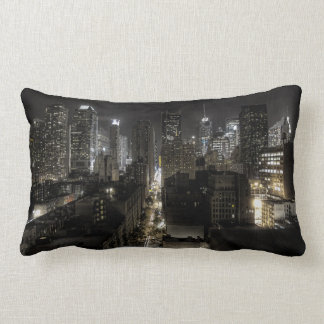 Cojín Lumbar New York City en la noche