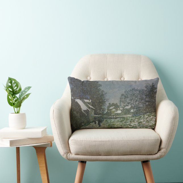 Cojín Lumbar Nieve en Argentina por Claude Monet (Silla)