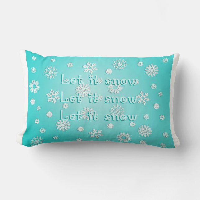 Cojín Lumbar Nieve, nieve, nieve (Anverso)
