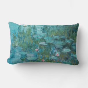 Cojín Lumbar Nieves de agua, pintura de aceite de Bella Artes, 