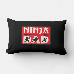 Cojín Lumbar Ninja Dad Familia Matanza Ninja Warrior Funny Gift