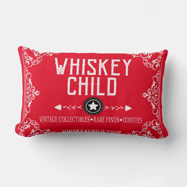 Cojín Lumbar NIÑO del WHISKY - coleccionables rojos de la (Anverso)