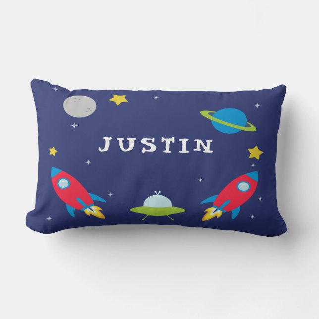 Cojín Lumbar Niños del espacio exterior/almohada del bebé (Anverso)