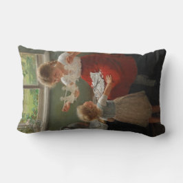 Cojín Lumbar Niños Haciendo Silhouettes (Niños Cuidados Jugando