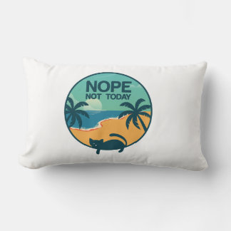 Cojín Lumbar no, hoy no, gato | diseño para amantes de los gato